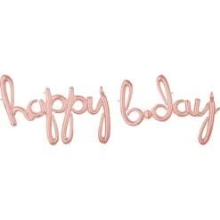 Folieballong, Happy Bday Roseguld