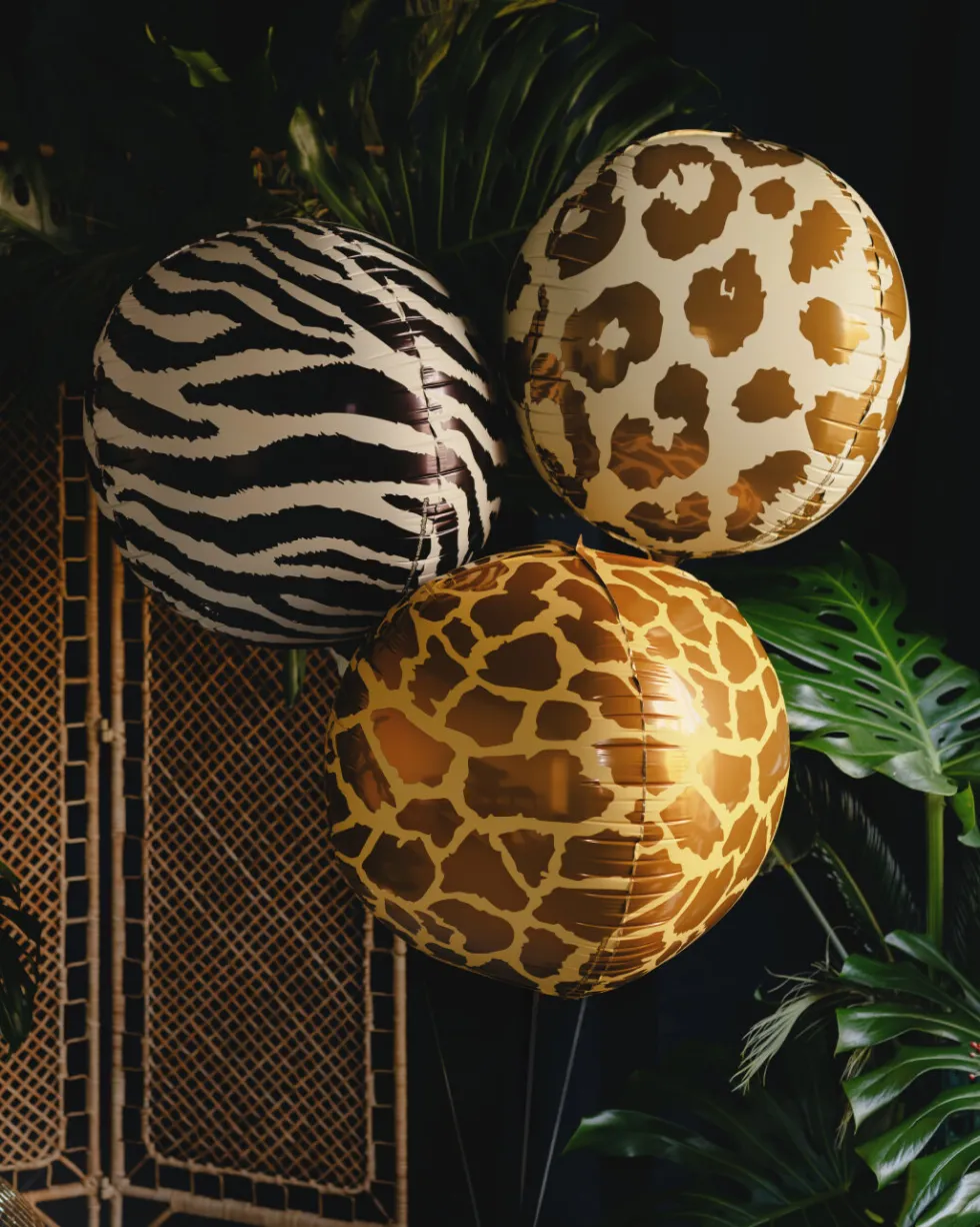 Folieballong Leopardmönster 50 cm