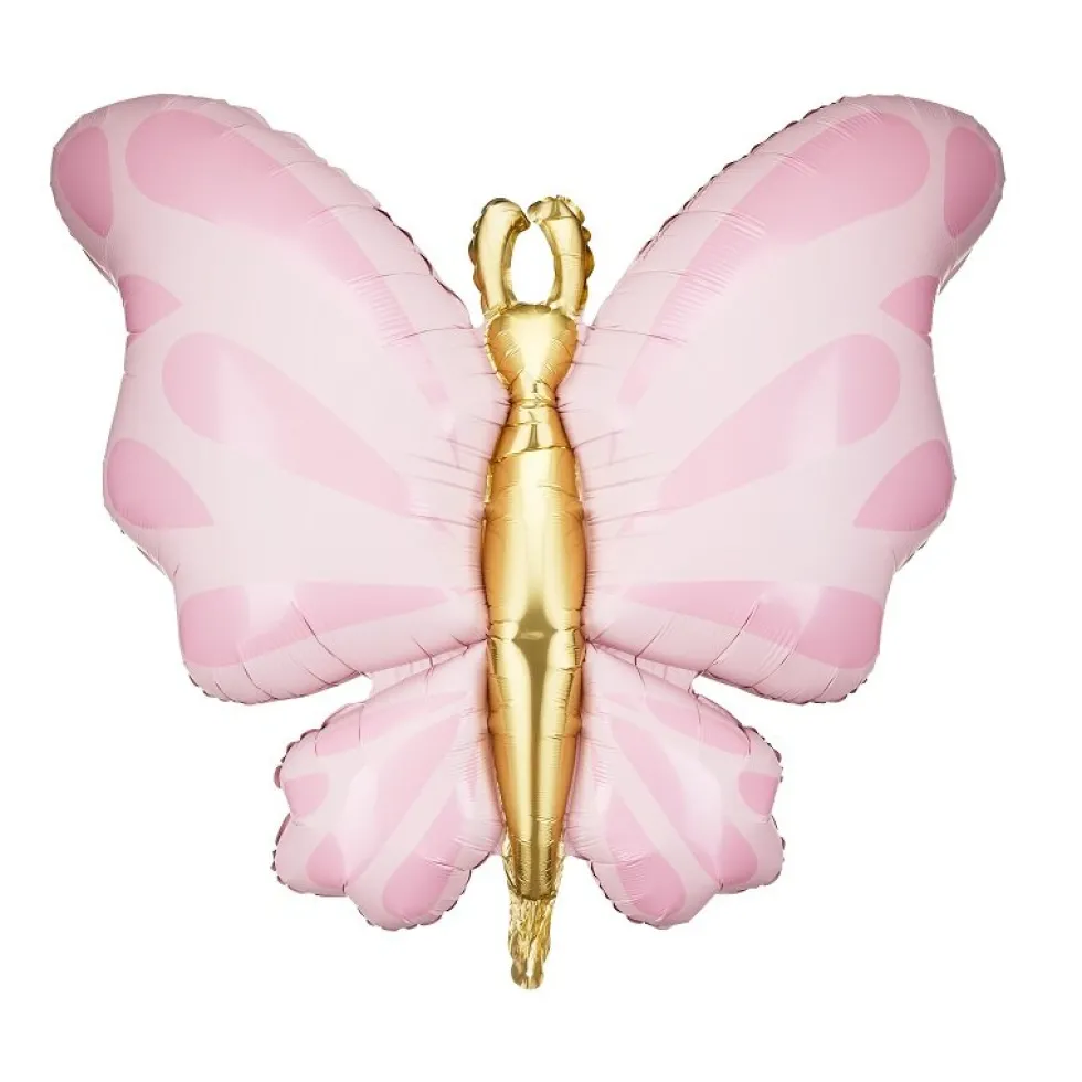 Folieballong Rosa Fjäril 69 cm