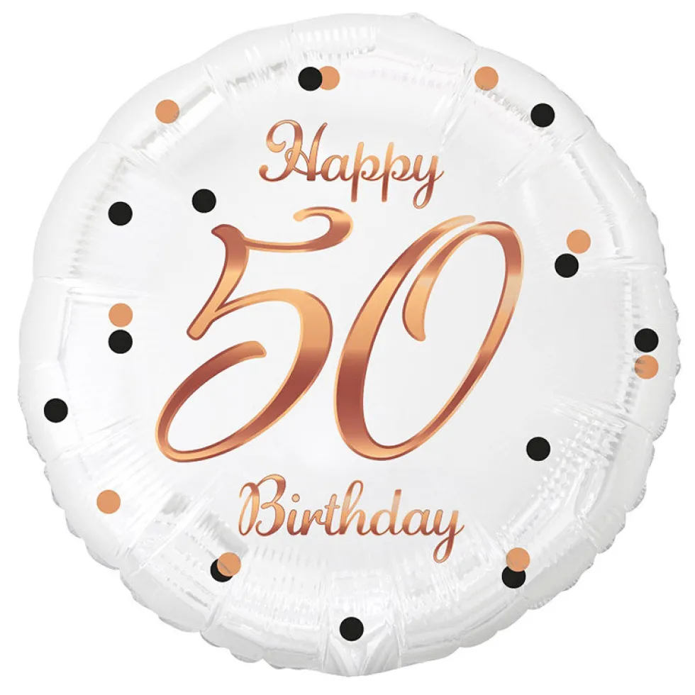 Folieballong - Roséguld 50 år