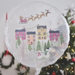 Folieballong - Snöglob 55 cm