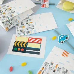 Fordon Kalaspåsar med stickers 6-pack