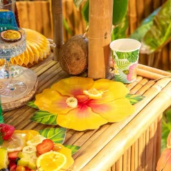 Formade Tallrikar Tropiska Blommor Aloha 6-pack