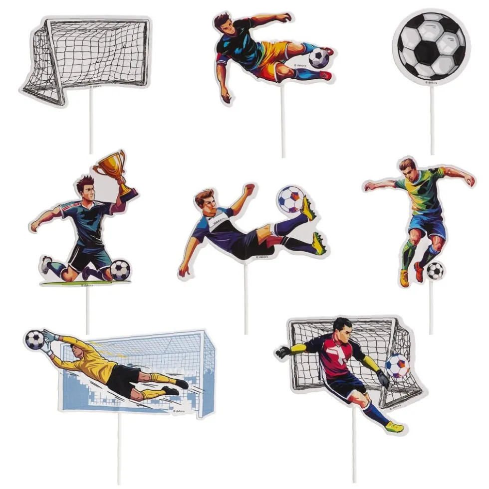 Fotboll Caketoppers 16-pack