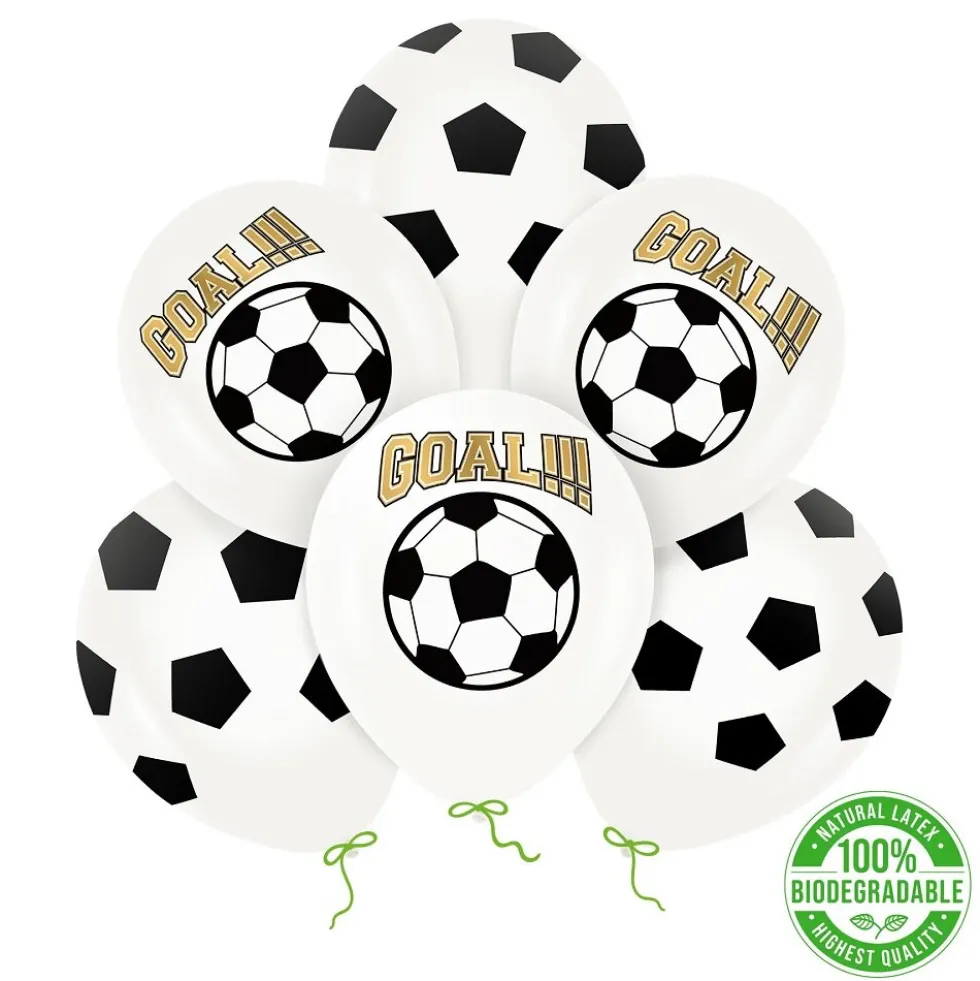 Fotbollsballonger Goal 6-pack