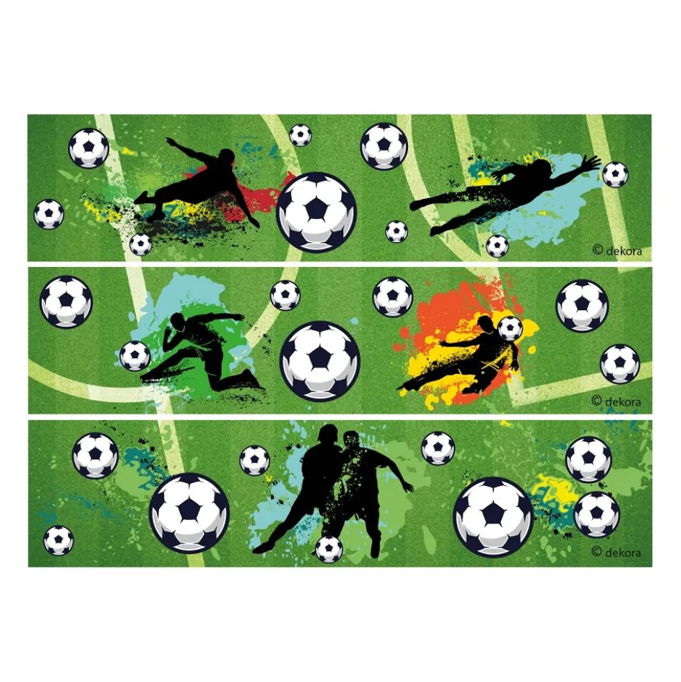 Fotboll Tårtdekorband Sockerpasta