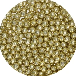 FunCakes - Chokladpärlor Metallic Gul 60 gram