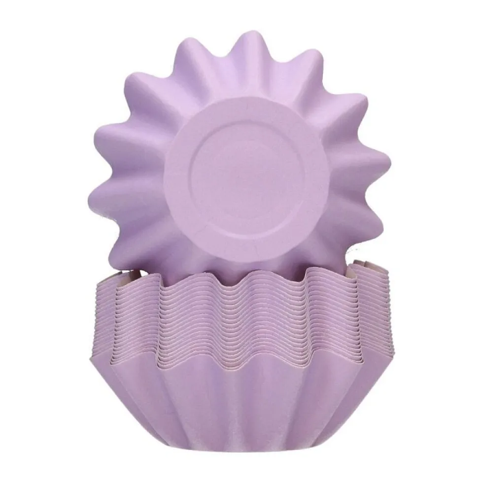 FunCakes - Muffinsformar Blomformade Pastellila 48-pack