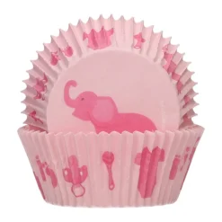 FunCakes - Muffinsformar Elefant Rosa 48-pack