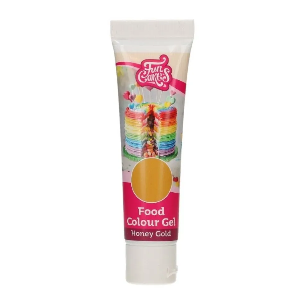 FunCakes Pastafärg Honey Gold 30 gram