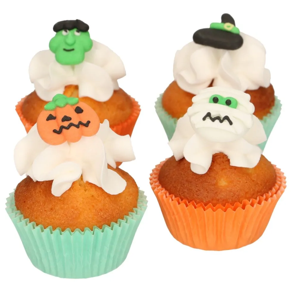 FunCakes - Sockerdekorationer Halloween 12-pack