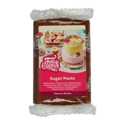 FunCakes - Sockerpasta Mörkbrun 250 gram