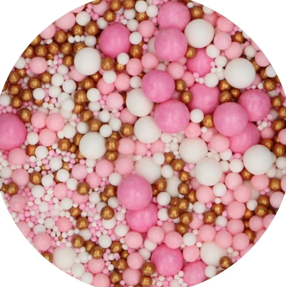 FunCakes Soft Pearls Rosa Mix 80 gram
