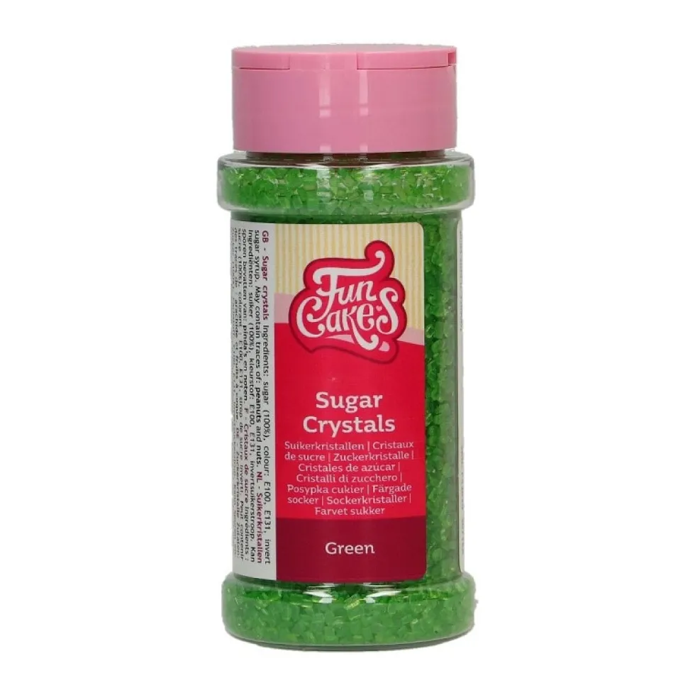 FunCakes - Strössel Gröna Sockerkristaller 80 gram