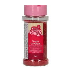 FunCakes - Strössel Röda Sockerkristaller 80 gram