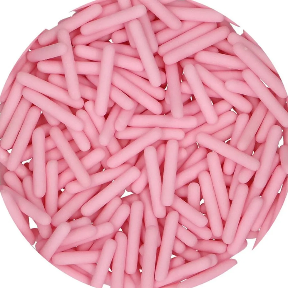 FunCakes - Strössel Rosa stavar XL 70 gram