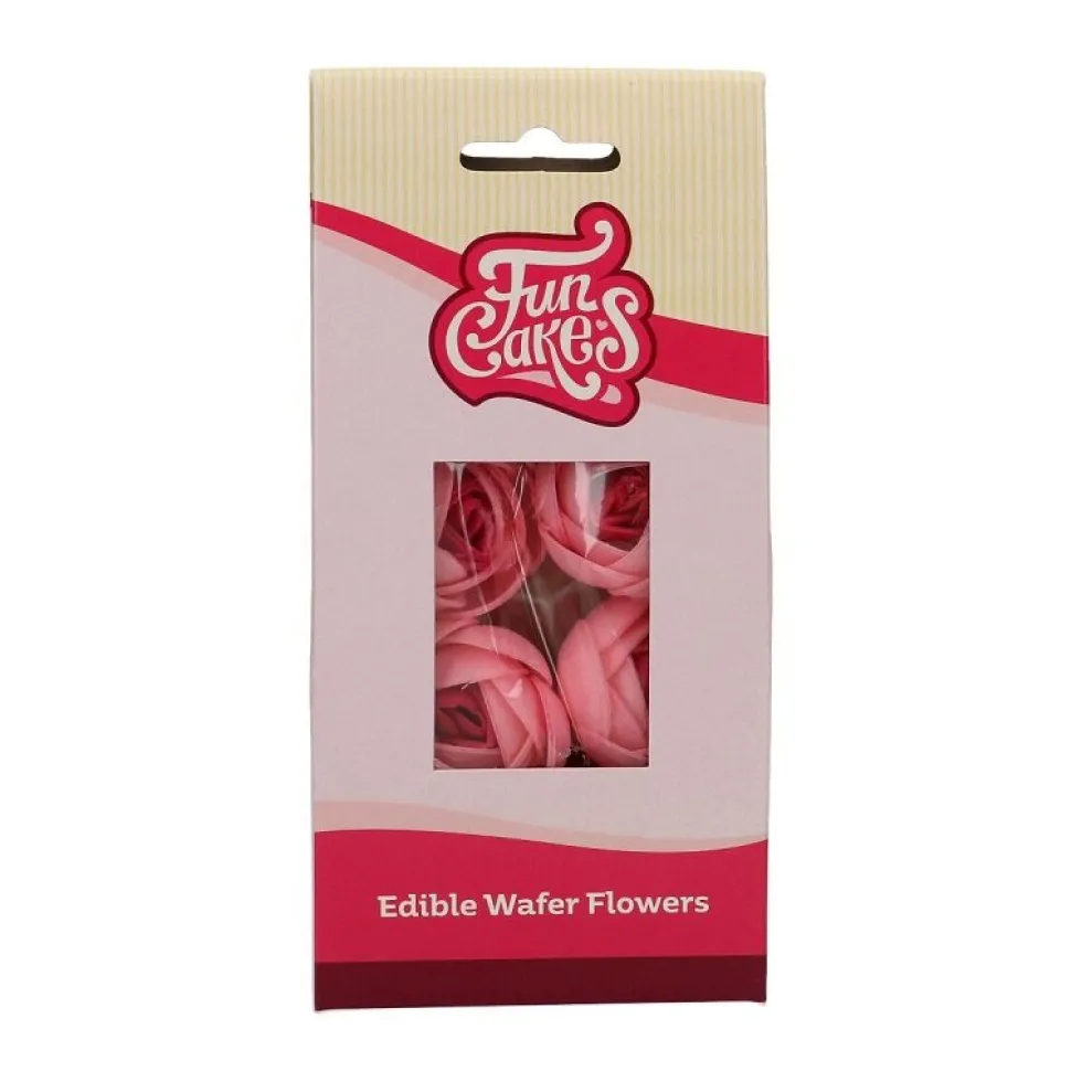 FunCakes - Ätbara Oblatblommor, Rosor 6-pack