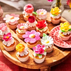 FunCakes - Ätbara Oblatblommor, Viol 8-pack