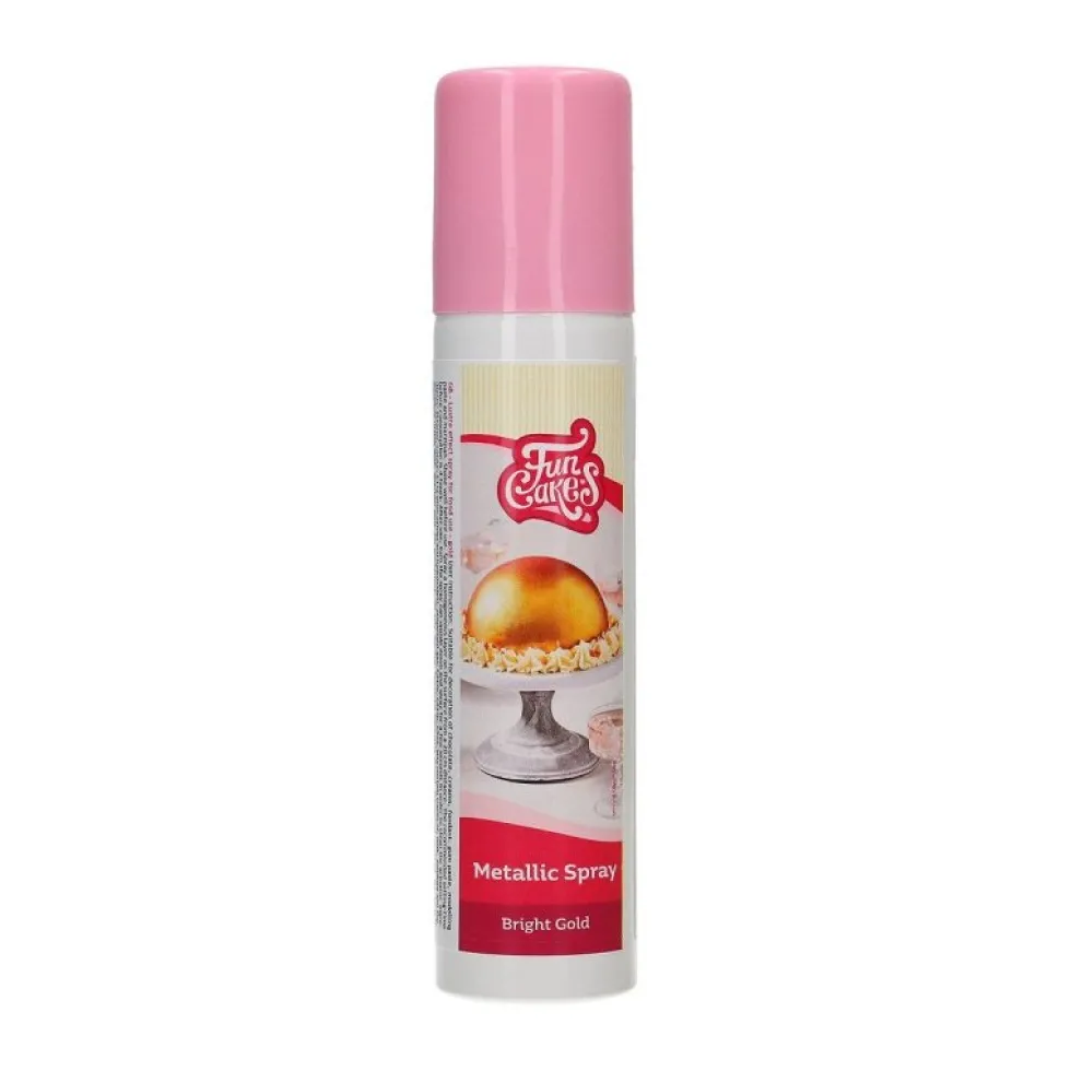 FunCakes - Ätbar Sprayfärg Guldmetallic 100 ml