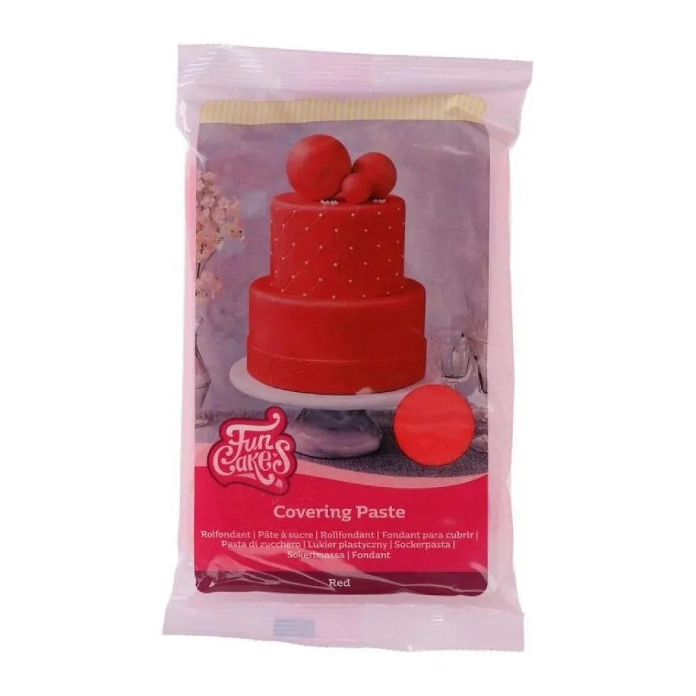 FunCakes - Täckpasta Röd 500 gram