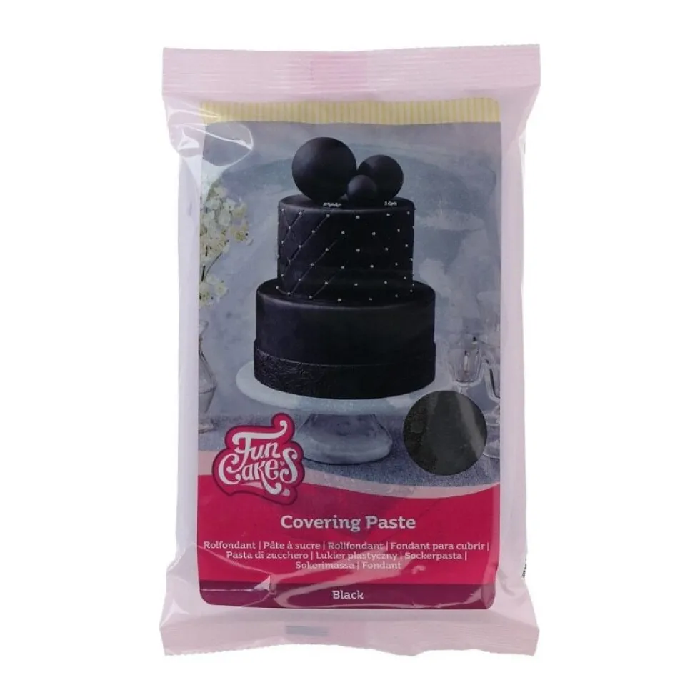 FunCakes - Täckpasta Svart 500 gram