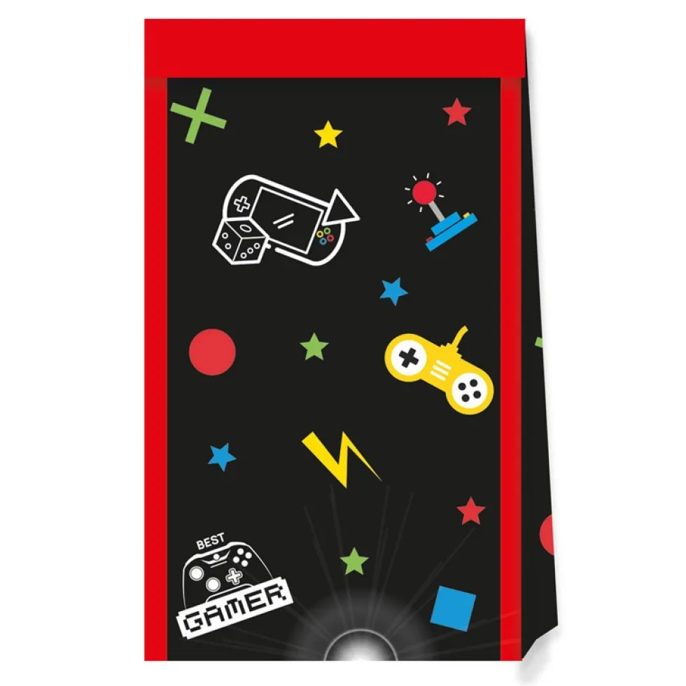 Gamers Party - Kalaspåsar av papper 4-pack