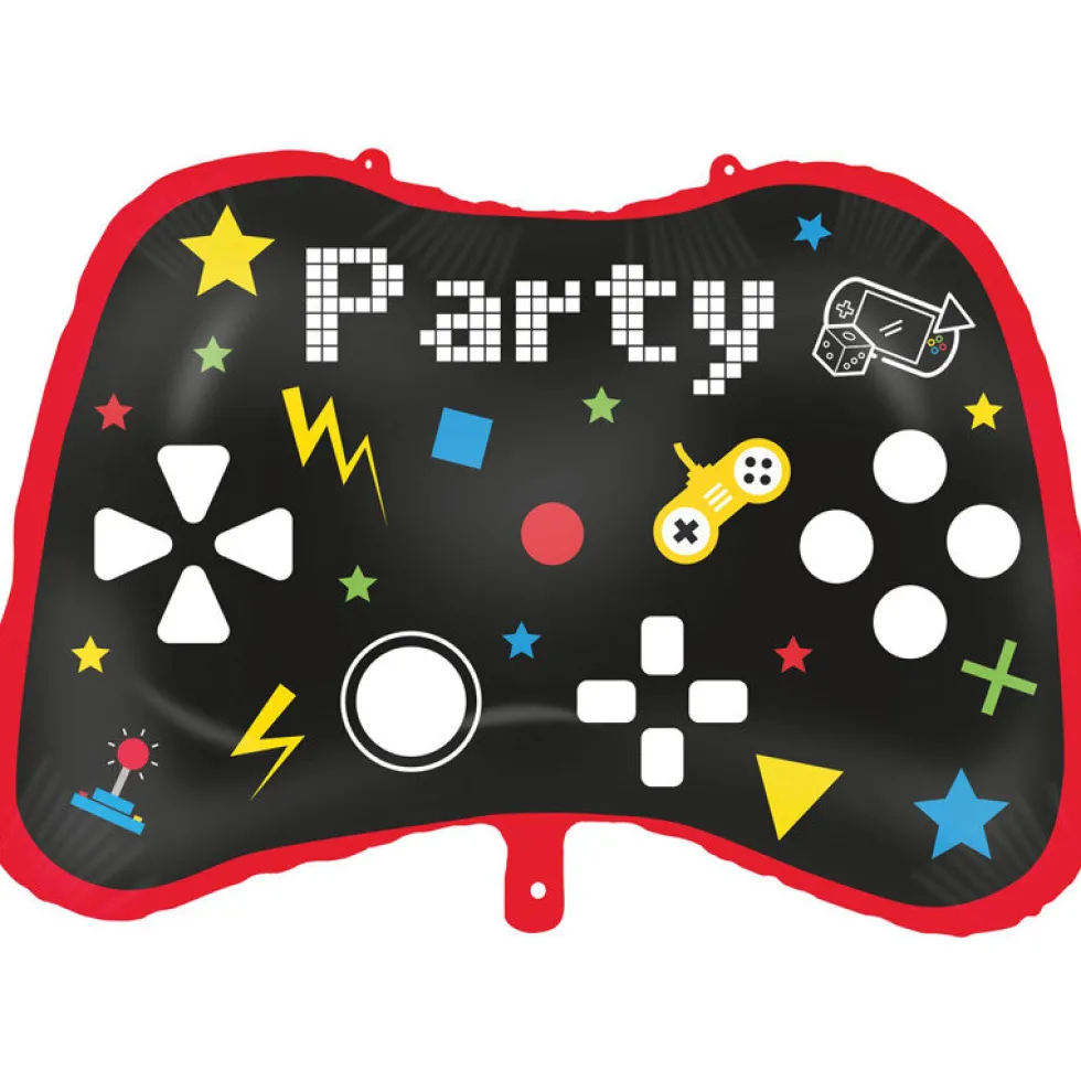 Gaming Party - Folieballong Spelkontroll med ballongvikt