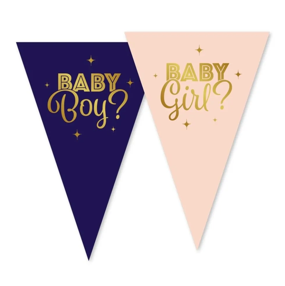 Gender Reveal Flaggirlang 10 meter