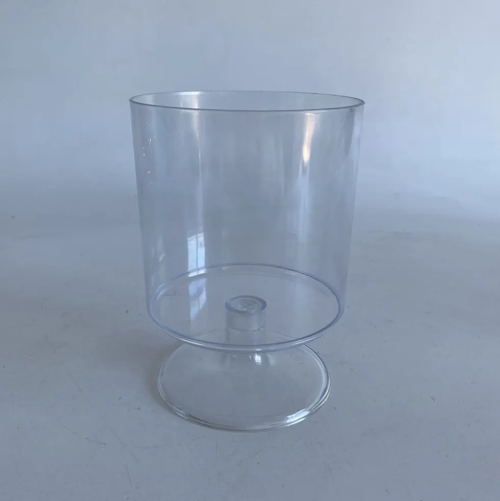 Godisskål av plast på fot 18 cm