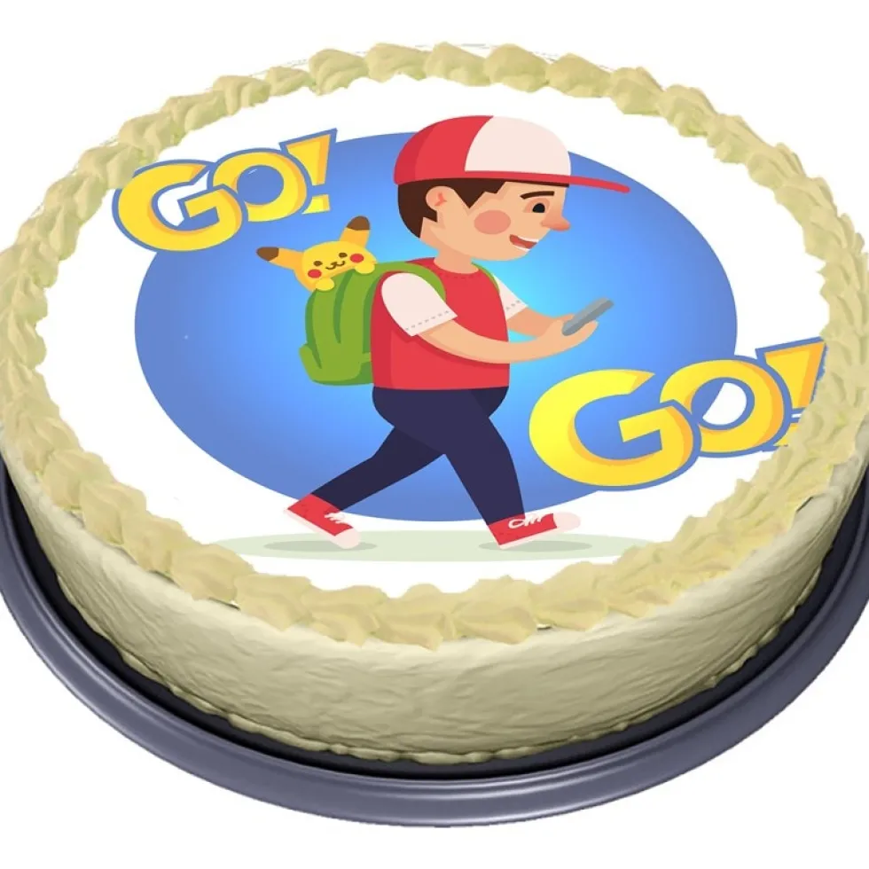 Go Go! Tårtbild Sockerpasta 20 cm
