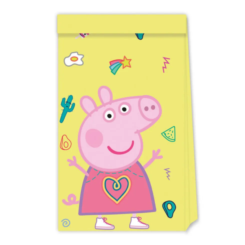 Greta Gris - Kalaspåsar av papper 4-pack