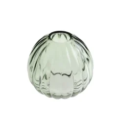 Gröna runda glasvaser 8,5 cm i 12-pack