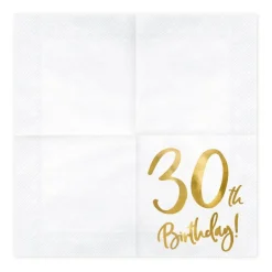 Guld 30 år - Servetter 20-pack