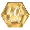 Guld 40 år - Tallrikar 6-pack
