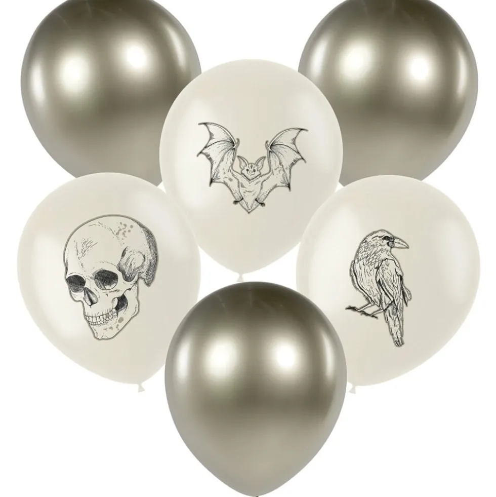 Halloweenballonger Creepy Curiosities 6-pack