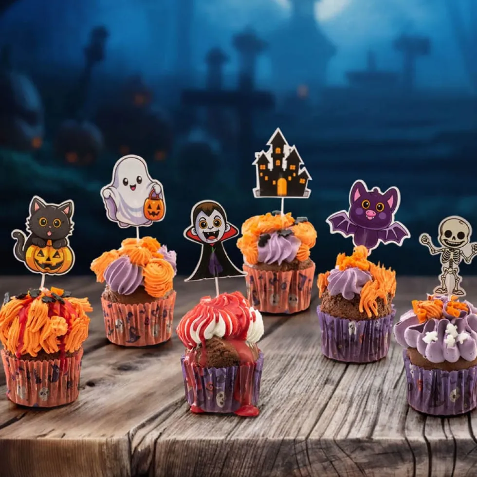 Halloween Caketoppers 16-pack