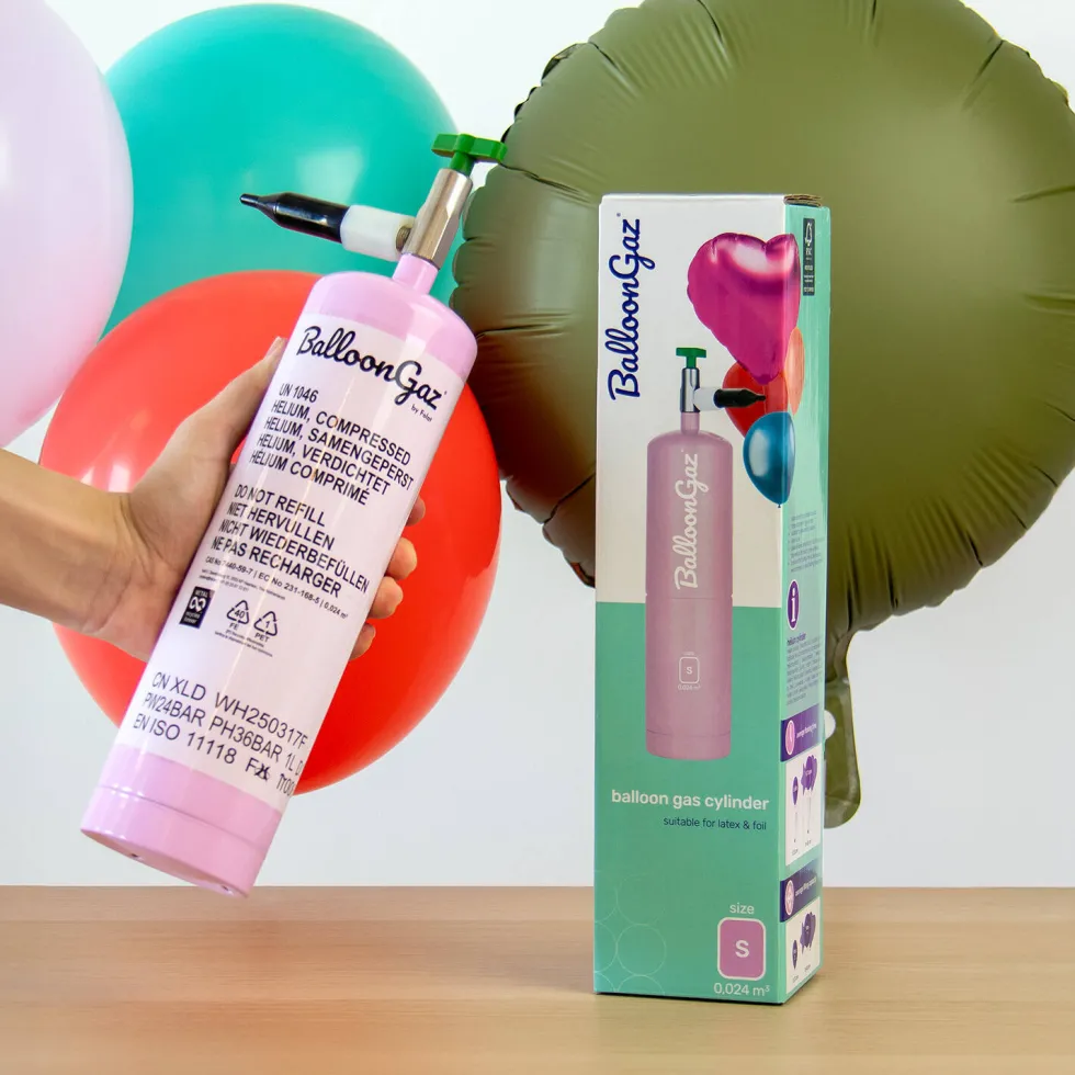 Heliumtub för 1 folieballong eller 3 latexballonger