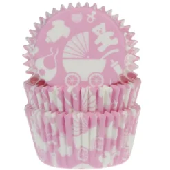 HM Muffinsformar Baby rosa 50-pack