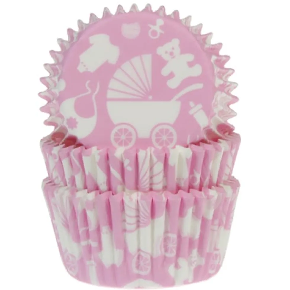 HM Muffinsformar Baby rosa 50-pack