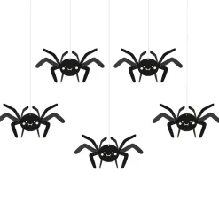 Hängande dekorationer - Halloween Spindlar 5-pack