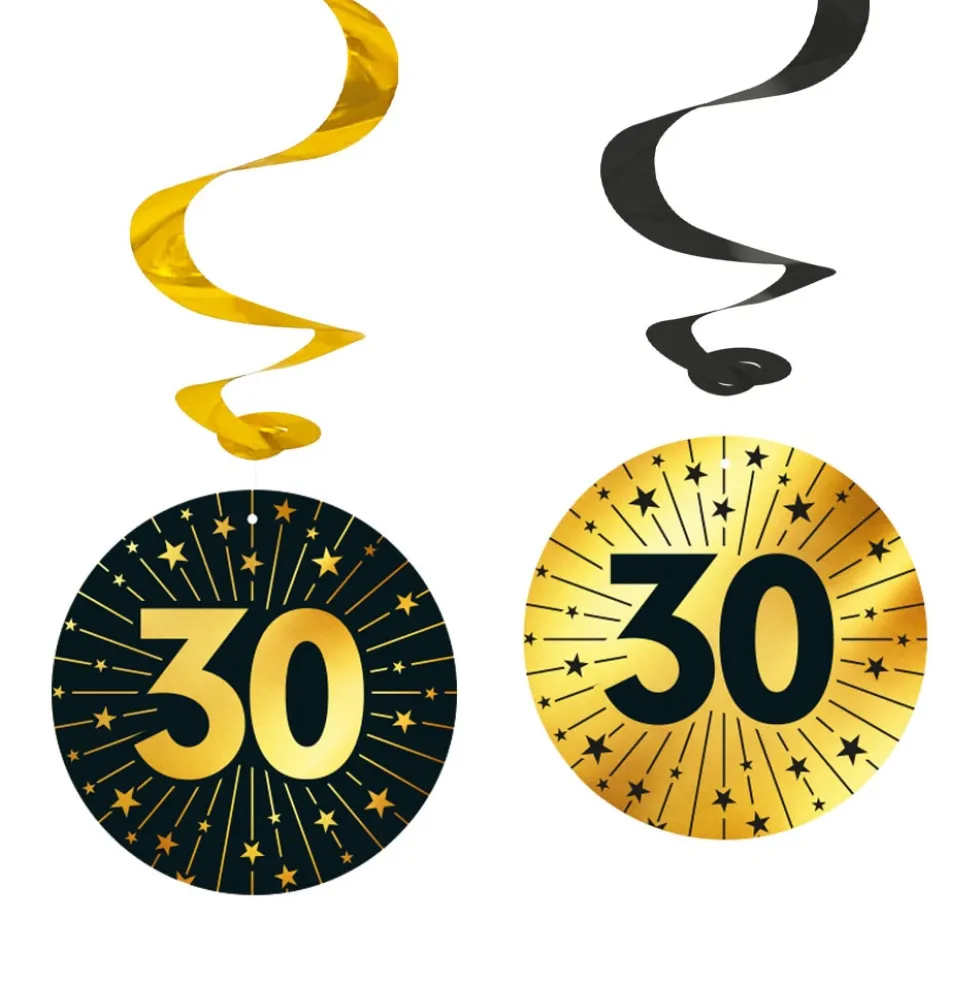 Hängande dekorationer 30 år 4-pack