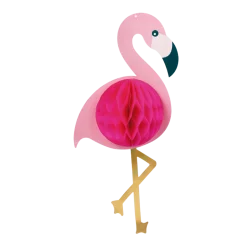 Hängande Flamingo Honeycomb 52 cm