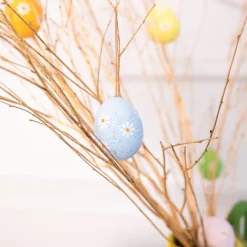 Hängande påskägg med blommor 6-pack