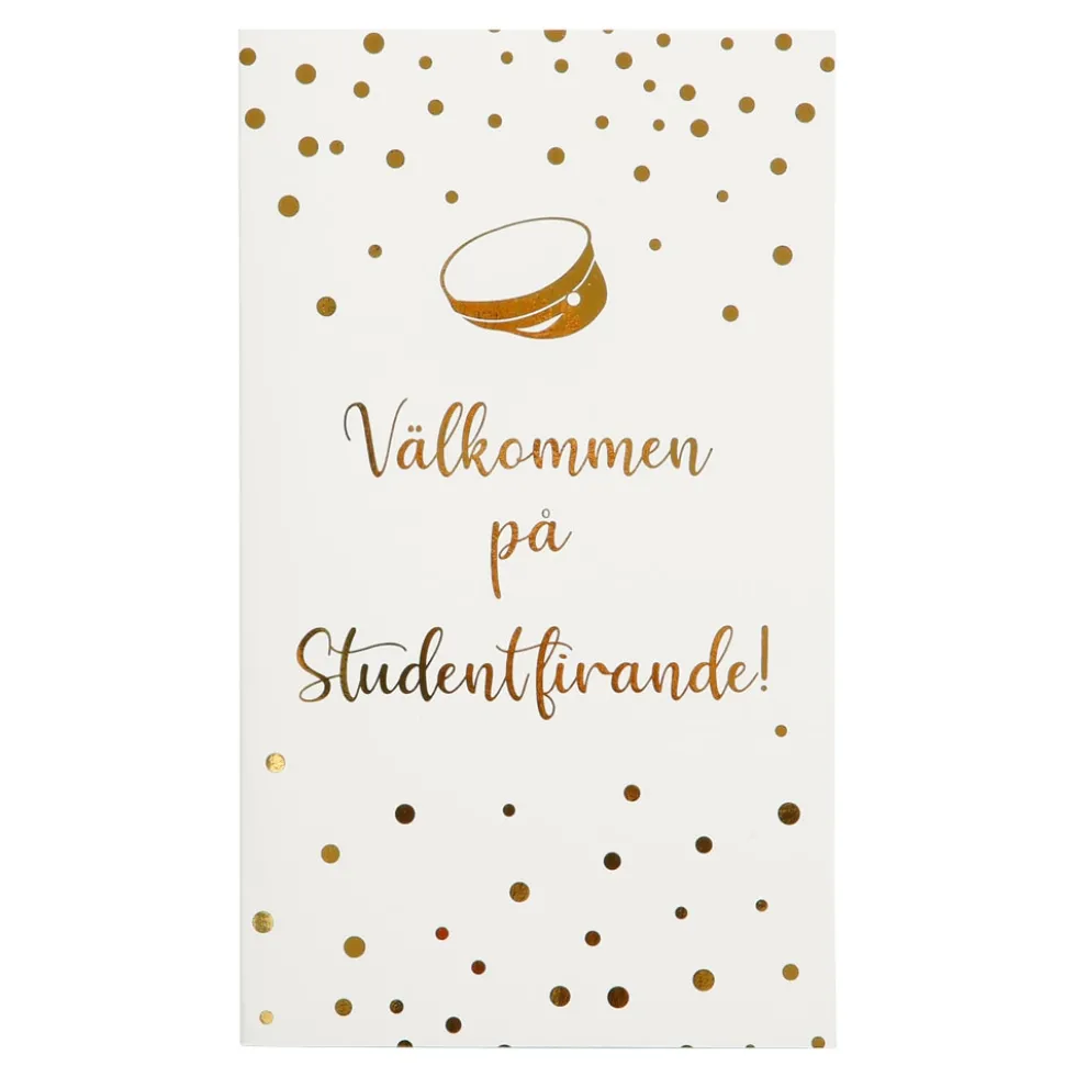 Inbjudningskort till Studenten 6-pack