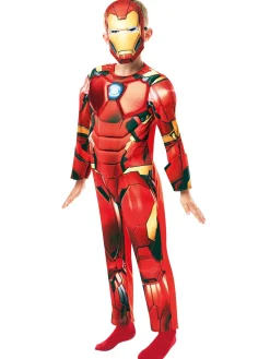 Iron Man Maskeraddräkt Deluxe Barn 7-8 år (122-128 cm)