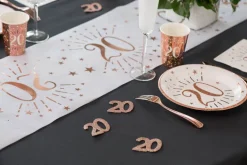 Jättekonfetti i Roséguld 30 år 6 cm 6-pack