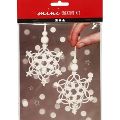 Julpyssel Makramé Snöflingor