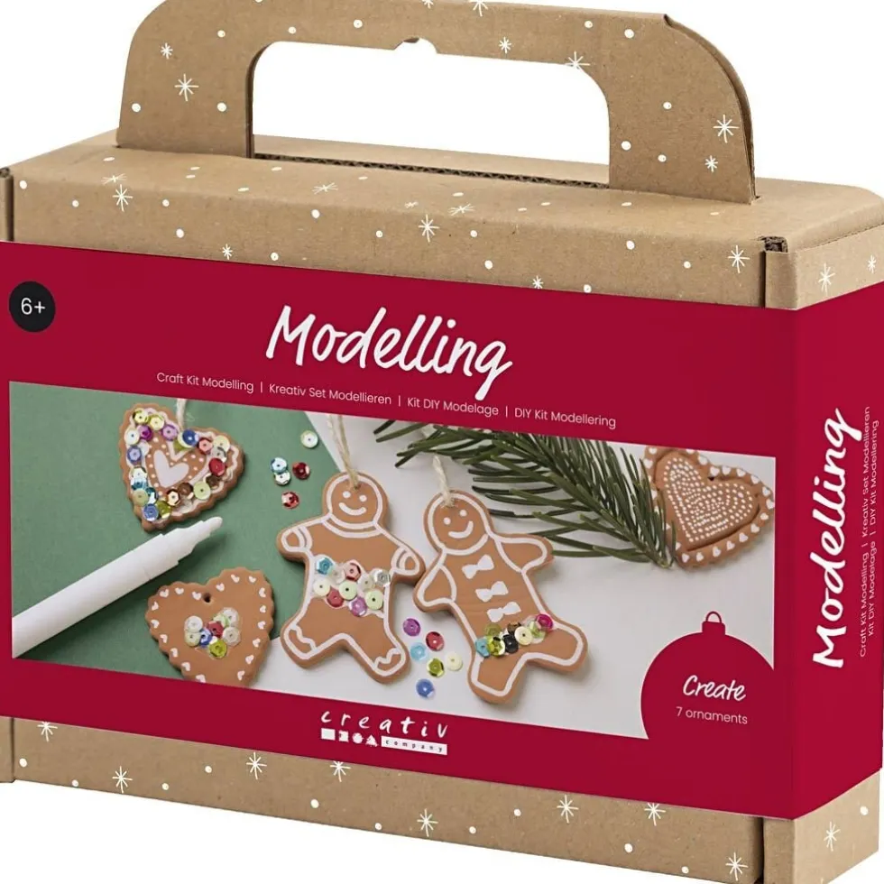 Julpyssel Modellera Hjärtan & Pepparkaksgubbar