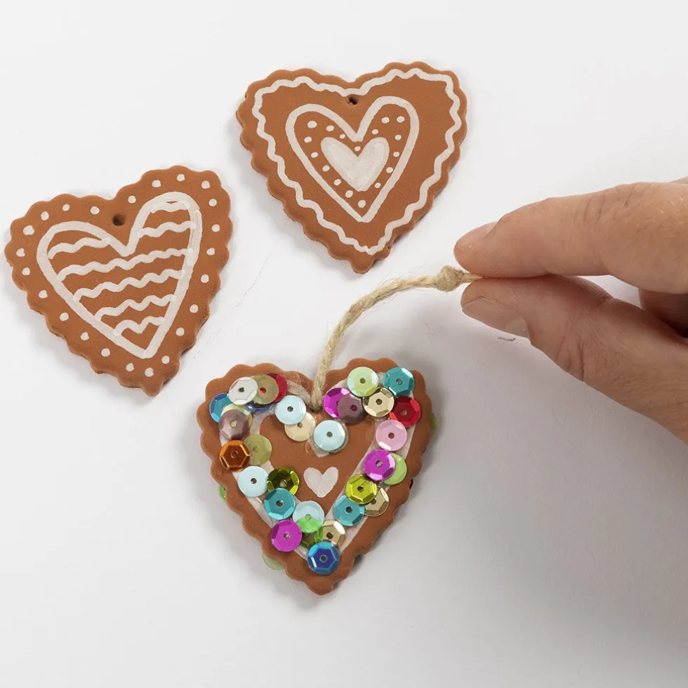 Julpyssel Modellera Hjärtan & Pepparkaksgubbar