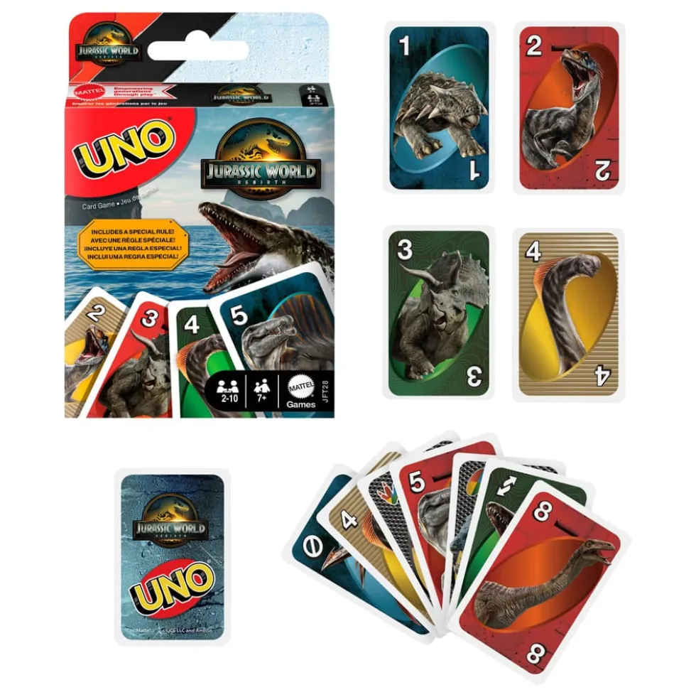 Jurassic World UNO Kortspel